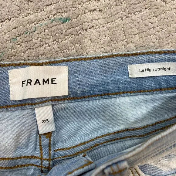 Frame Le Straight High Rise Jeans - Picture 4 of 5